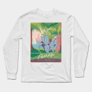 Discover Puerto Rico U.S.A. poster Long Sleeve T-Shirt